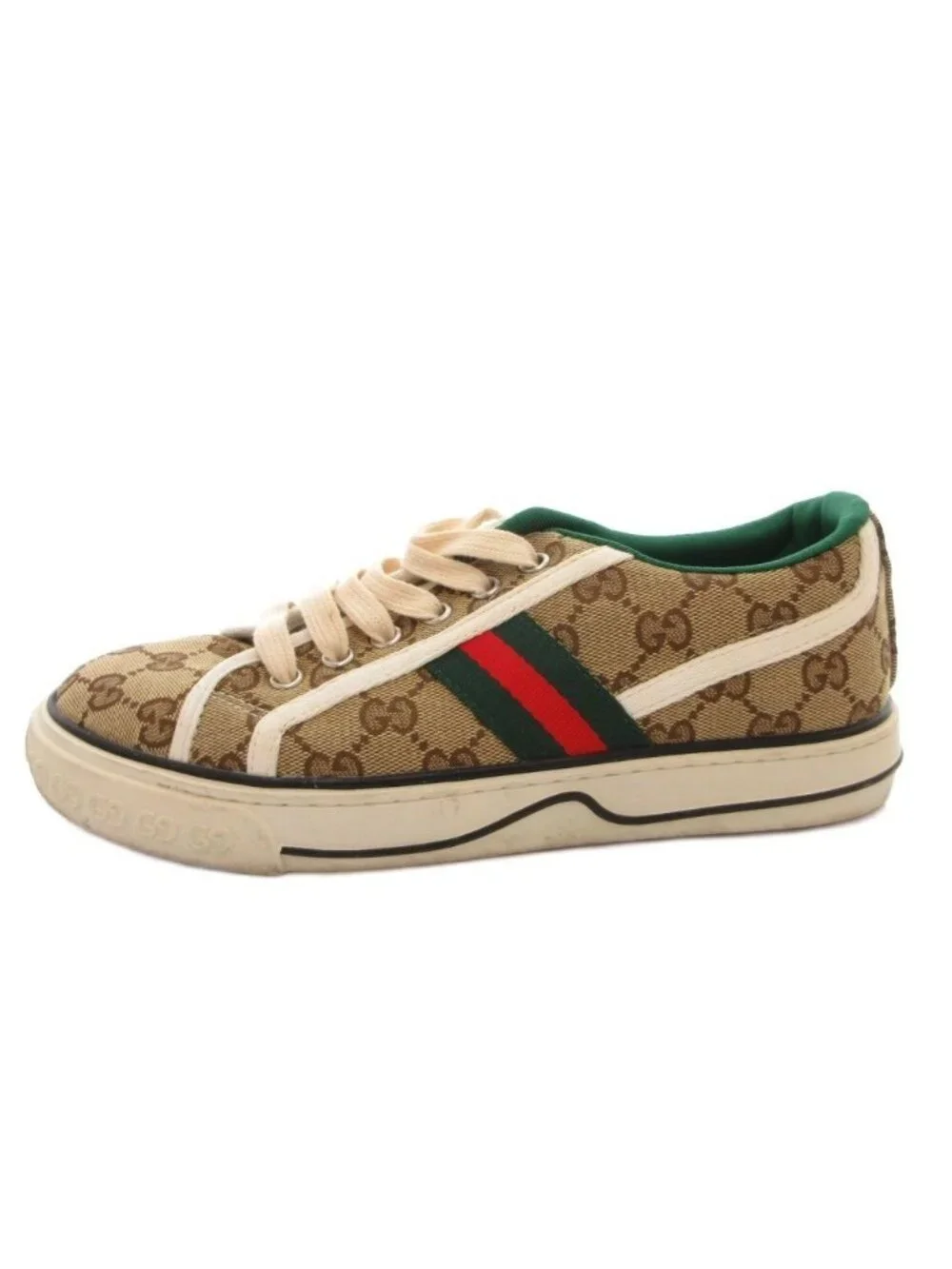Gucci Sneakers Low Cut Sherry Line GG Canvas Beige